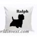 JDS Personalized Gifts Personalized West Highland Terrier Classic Silhouette Throw Pillow JMSI2508